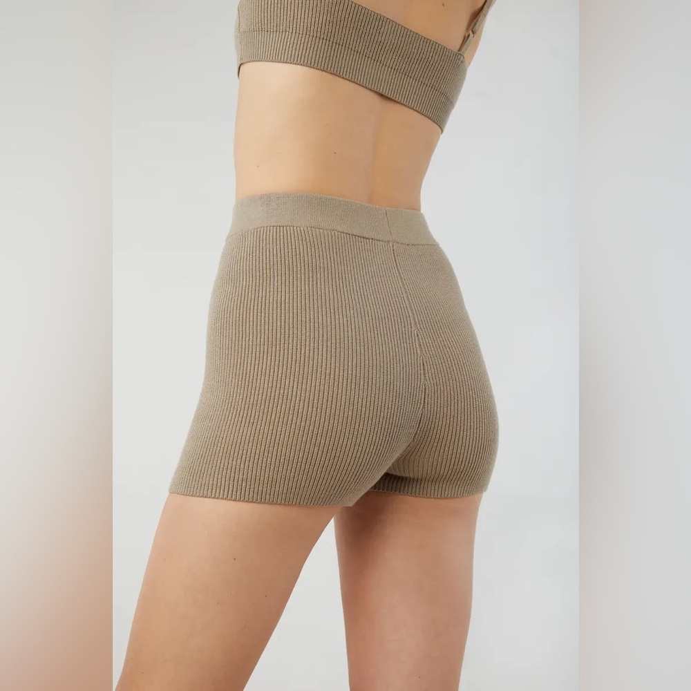 OAK + FORT Black Knit Shorts Summer Everyday Basic Pieces